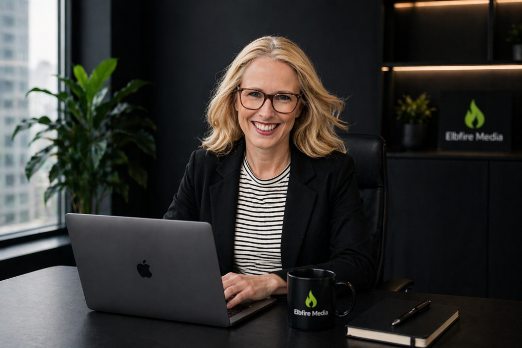 Sonja Blöcker am Arbeitsplatz